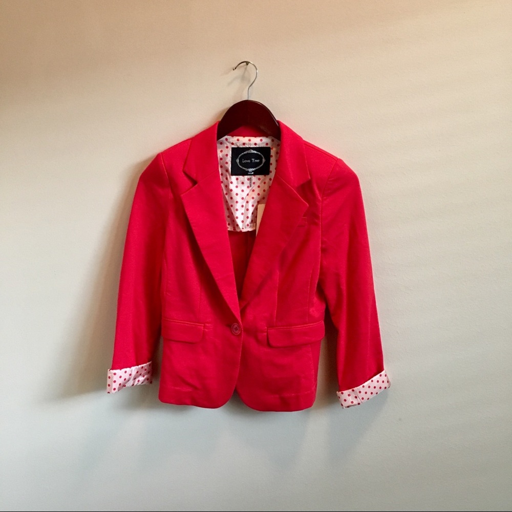 Vintage Red Blazer